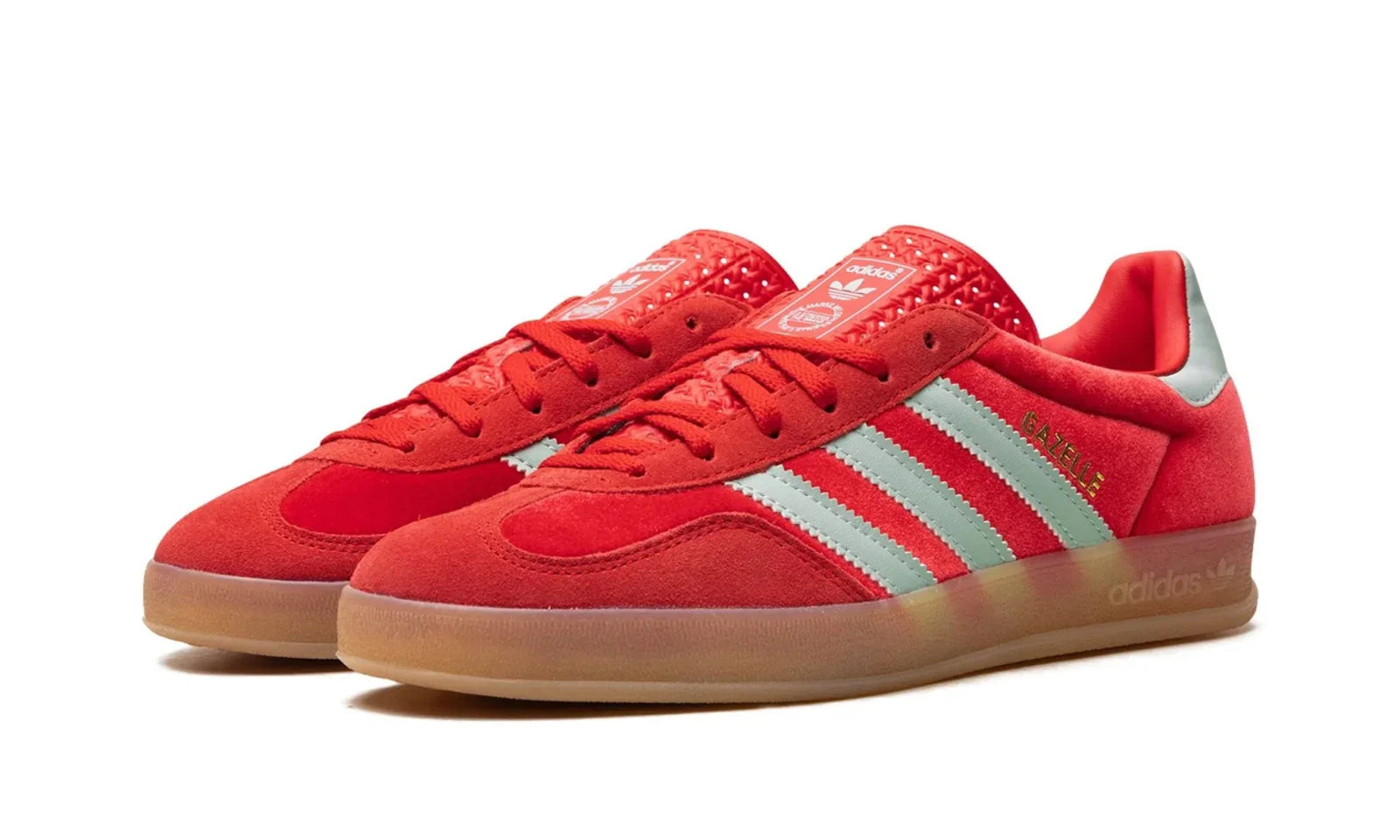 Adidas Gazelle Indoor Better Scarlet Green Velvet Vermelho - 44SHOES