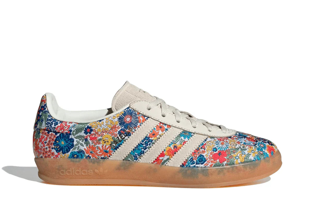 Adidas Gazelle Indoor Liberty London Floral Embroidery Multi-Color - 44SHOES