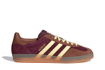 Adidas Gazelle Indoor Maroon Almost Yellow Marrom - 44SHOES