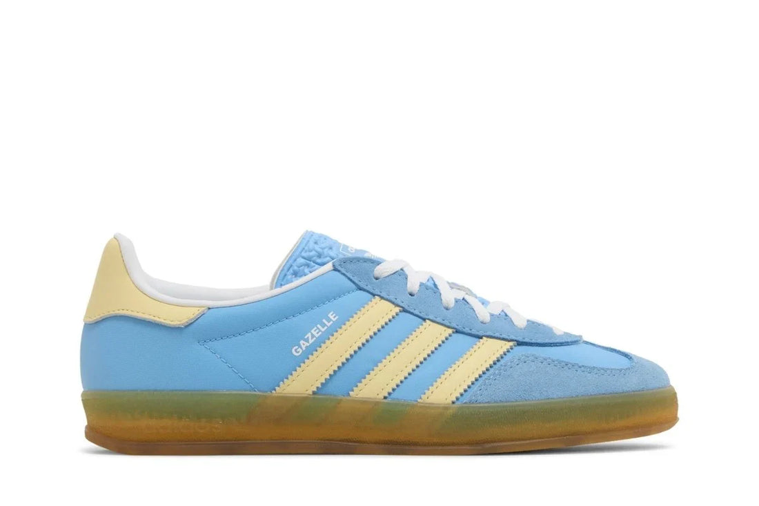 Adidas Gazelle Indoor Semi Blue Burst Almost Yellow Azul - 44SHOES
