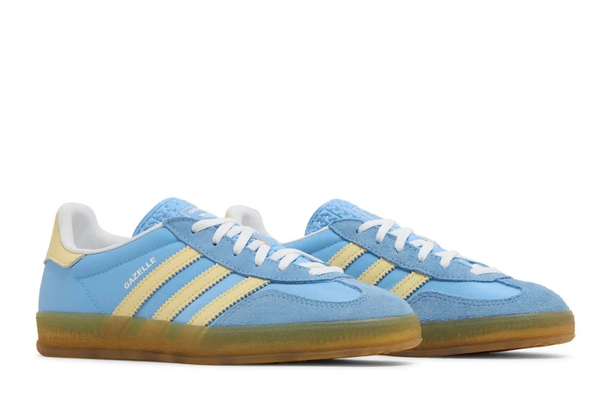 Adidas Gazelle Indoor Semi Blue Burst Almost Yellow Azul - 44SHOES
