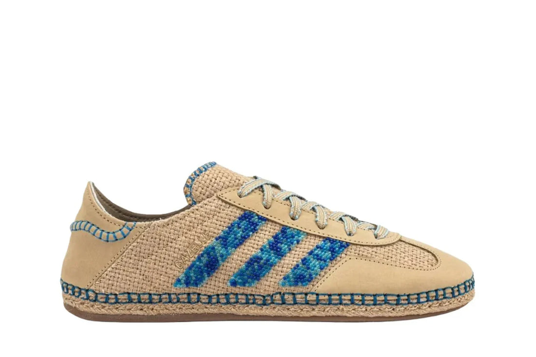Adidas Gazelle x CLOT Linen Khaki Light Blue Marrom - 44SHOES