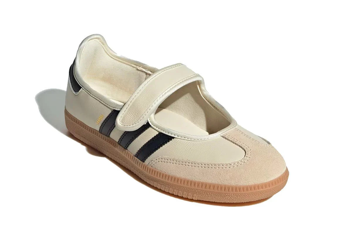 Adidas Samba Jane Cream Black Gum Bege - 44SHOES