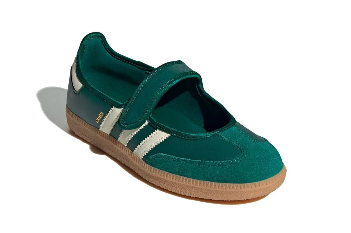 Adidas Samba Jane Green White Gum Verde - 44SHOES