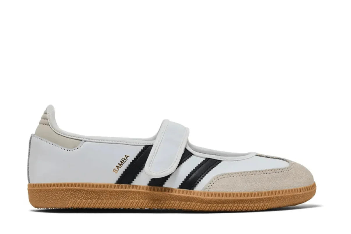 Adidas Samba Jane 'White Black' Branco - 44SHOES