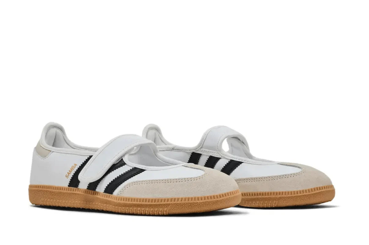 Adidas Samba Jane 'White Black' Branco - 44SHOES