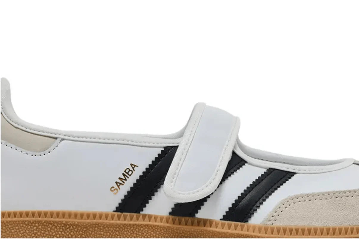 Adidas Samba Jane 'White Black' Branco - 44SHOES