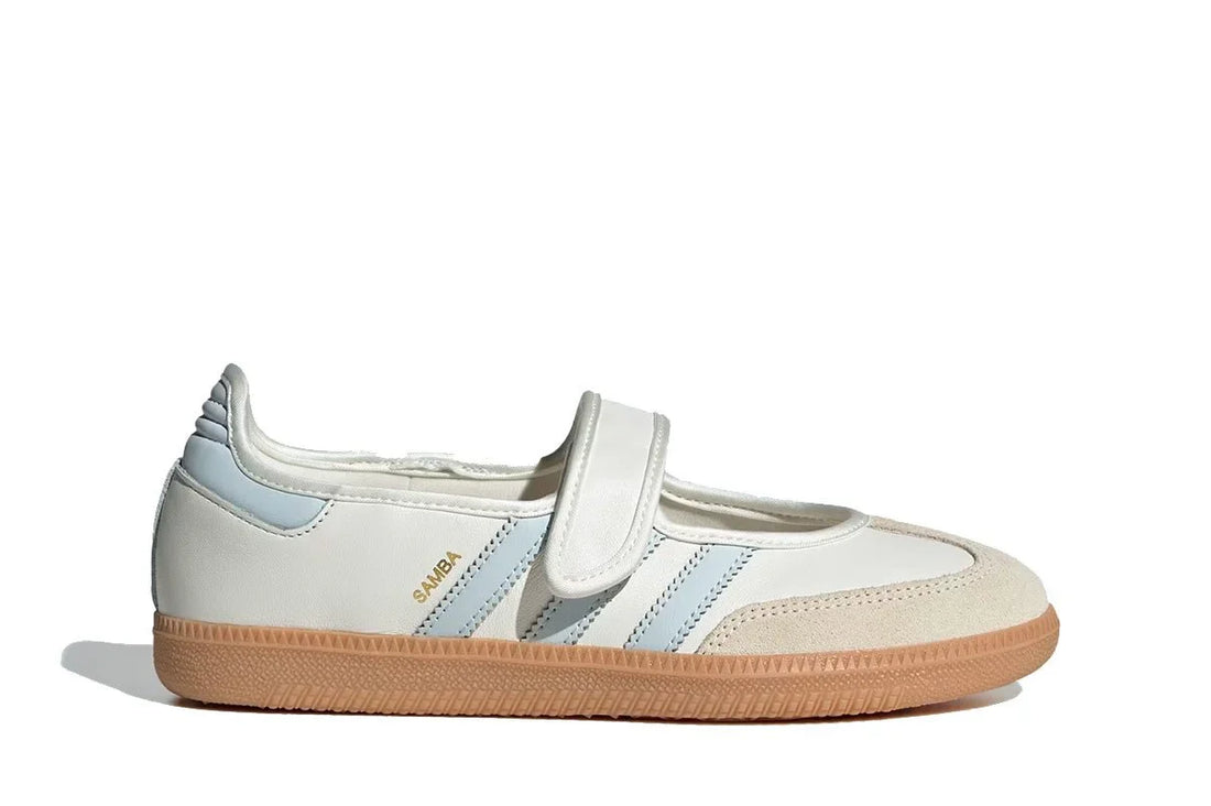 Adidas Samba Jane White Blue Gum Branco - 44SHOES