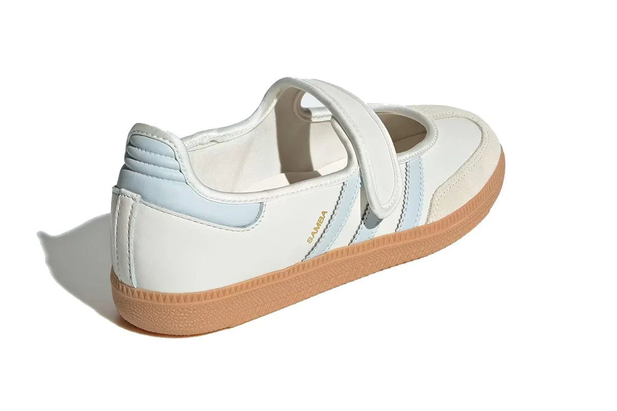 Adidas Samba Jane White Blue Gum Branco - 44SHOES