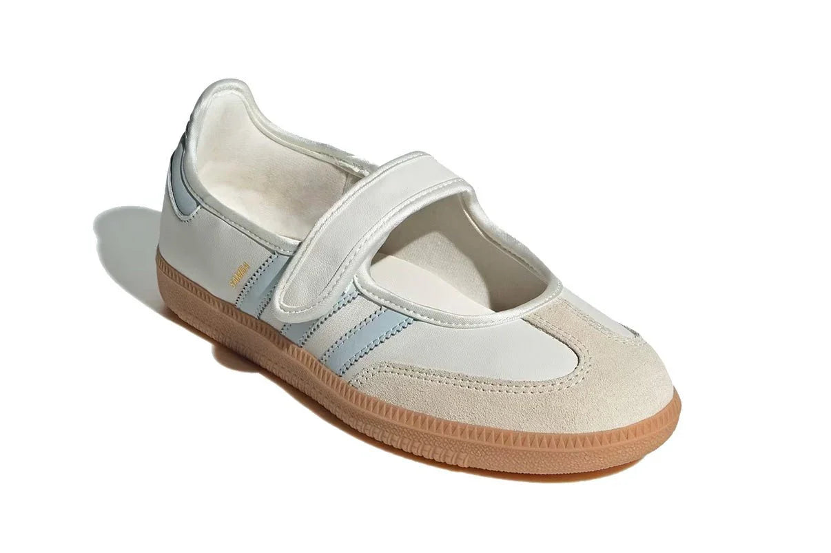 Adidas Samba Jane White Blue Gum Branco - 44SHOES