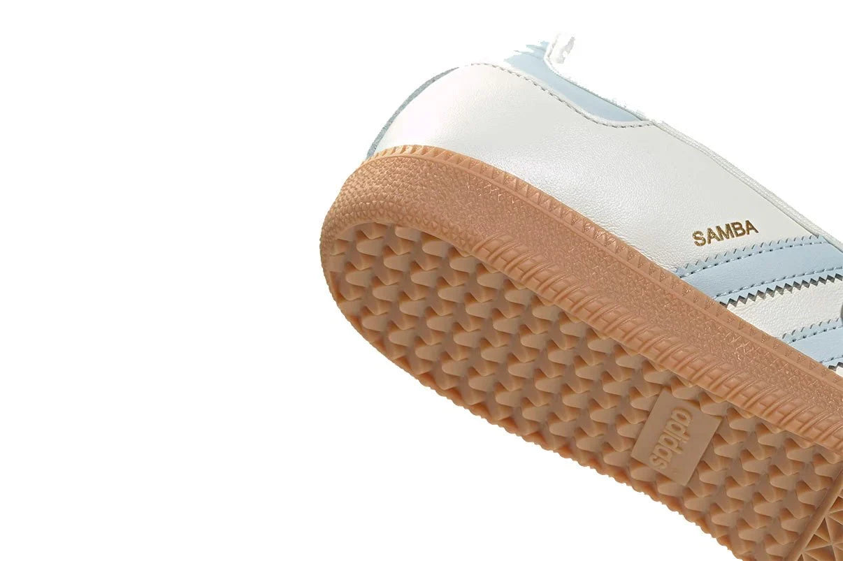 Adidas Samba Jane White Blue Gum Branco - 44SHOES