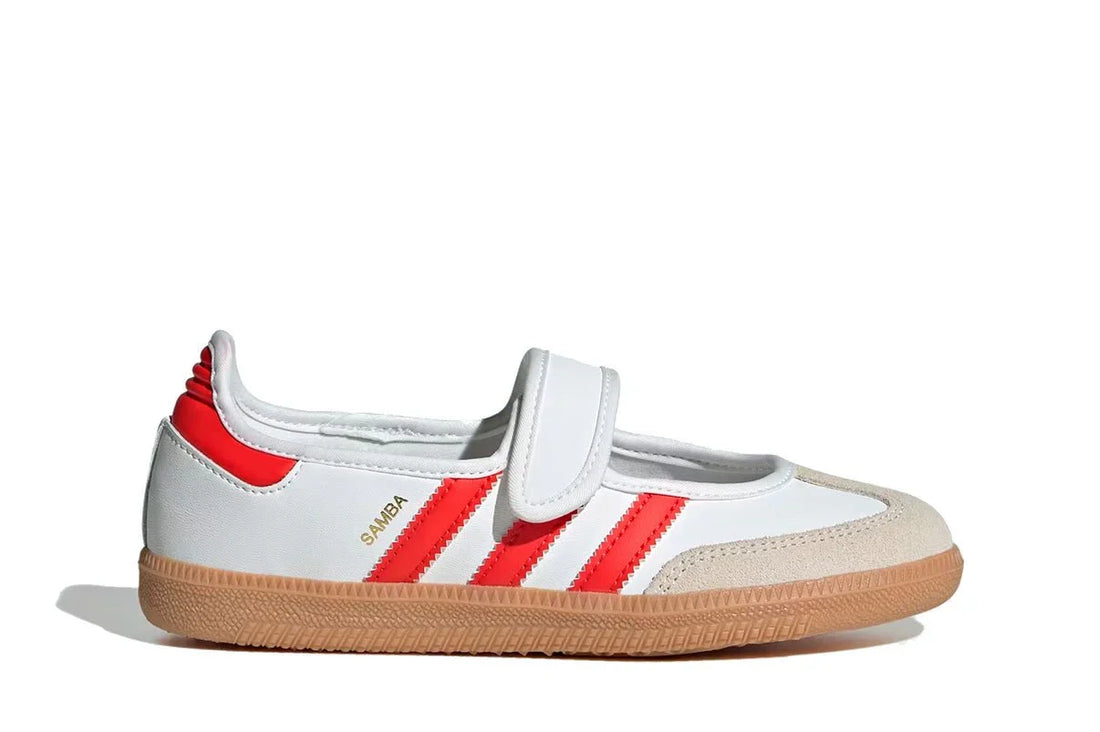Adidas Samba Jane White Red Gum Branco - 44SHOES