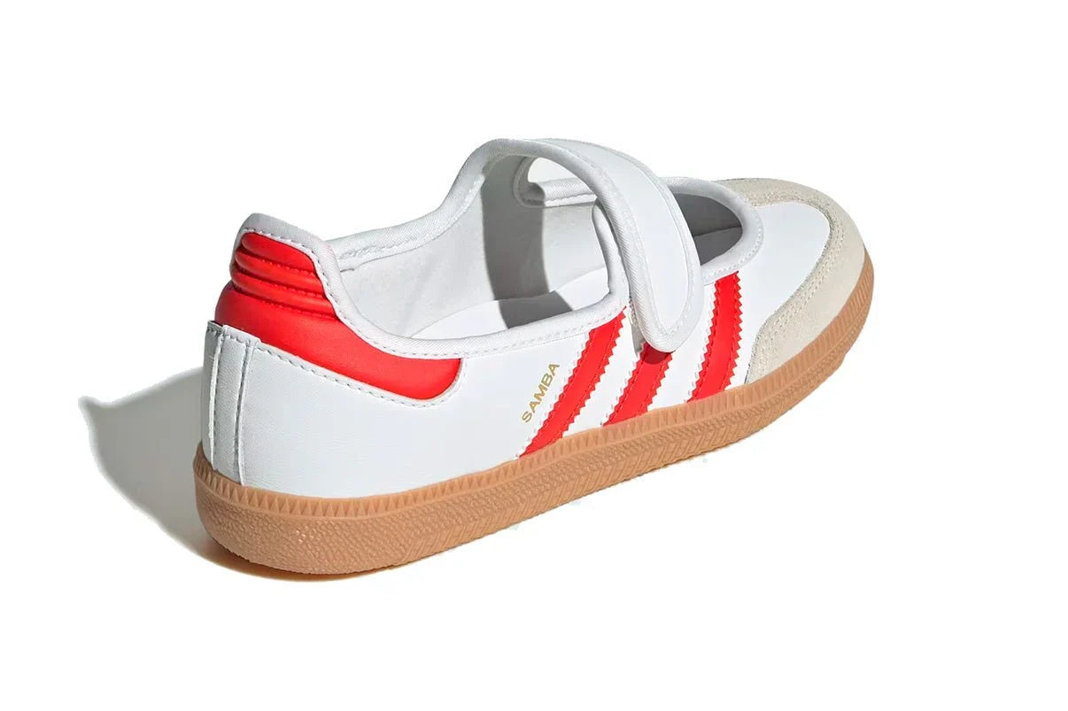 Adidas Samba Jane White Red Gum Branco - 44SHOES
