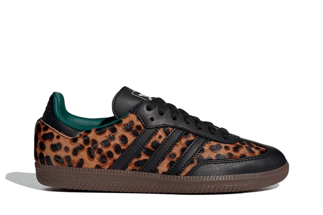 Adidas Samba Og Collegiate Green Leopard Marrom - 44SHOES