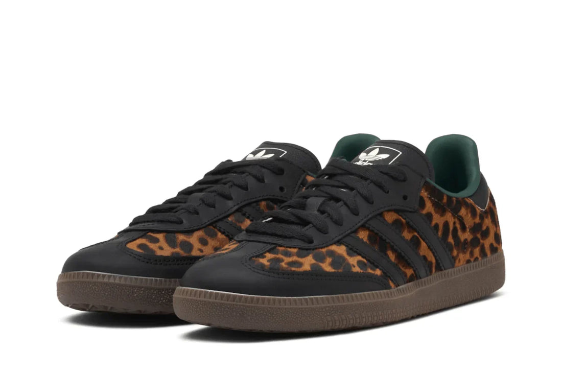 Adidas Samba Og Collegiate Green Leopard Marrom - 44SHOES