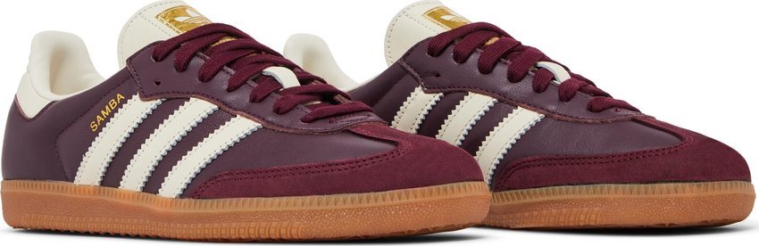 Adidas Samba Og Maroon Cream White Bordô - 44SHOES