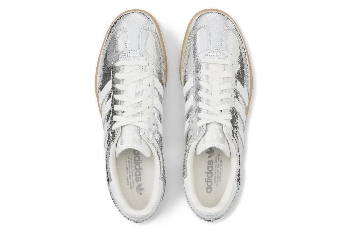 Adidas Samba OG Silver Metallic Cracked Leather Prateado - 44SHOES
