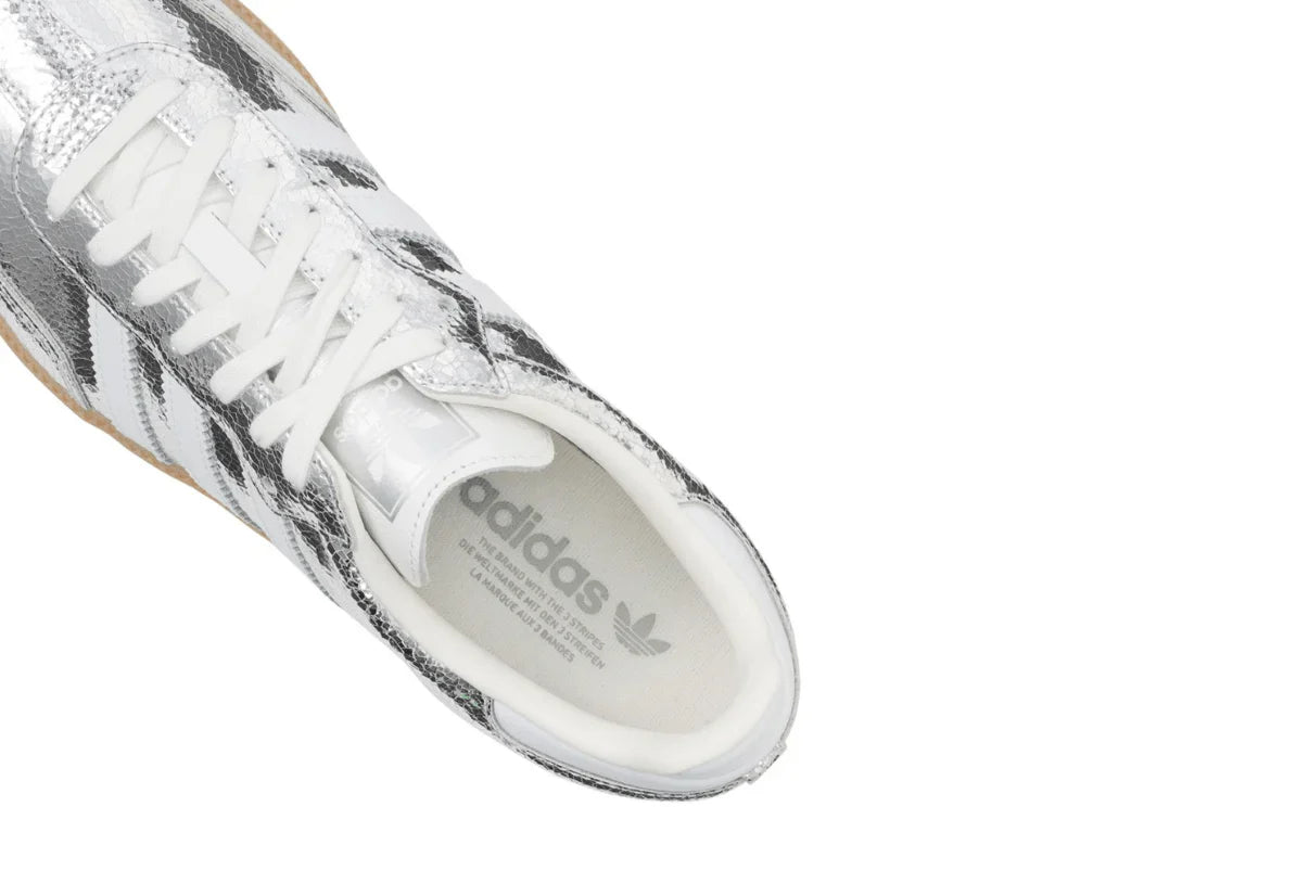 Adidas Samba OG Silver Metallic Cracked Leather Prateado - 44SHOES