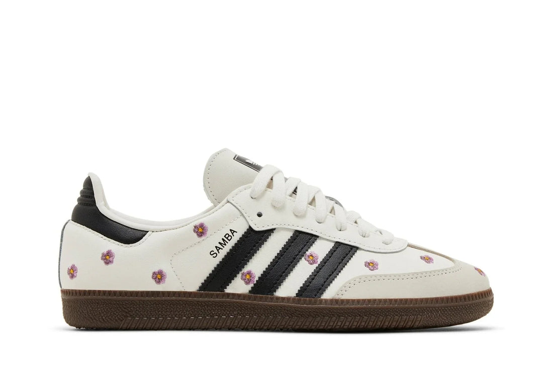 Adidas Samba Og White Floral Embroidery Branco - 44SHOES