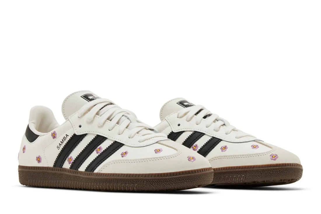 Adidas Samba Og White Floral Embroidery Branco - 44SHOES