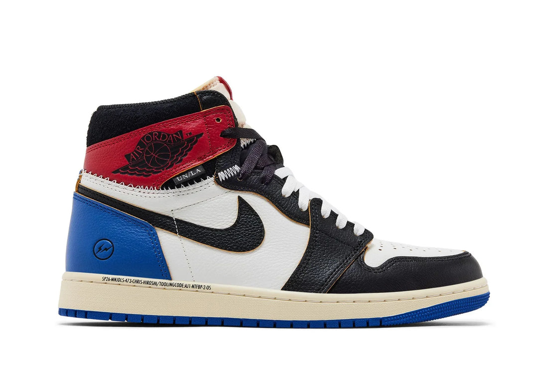 Air Jordan 1 High Fragment Design x Union LA Varsity Red Branco - 44SHOES