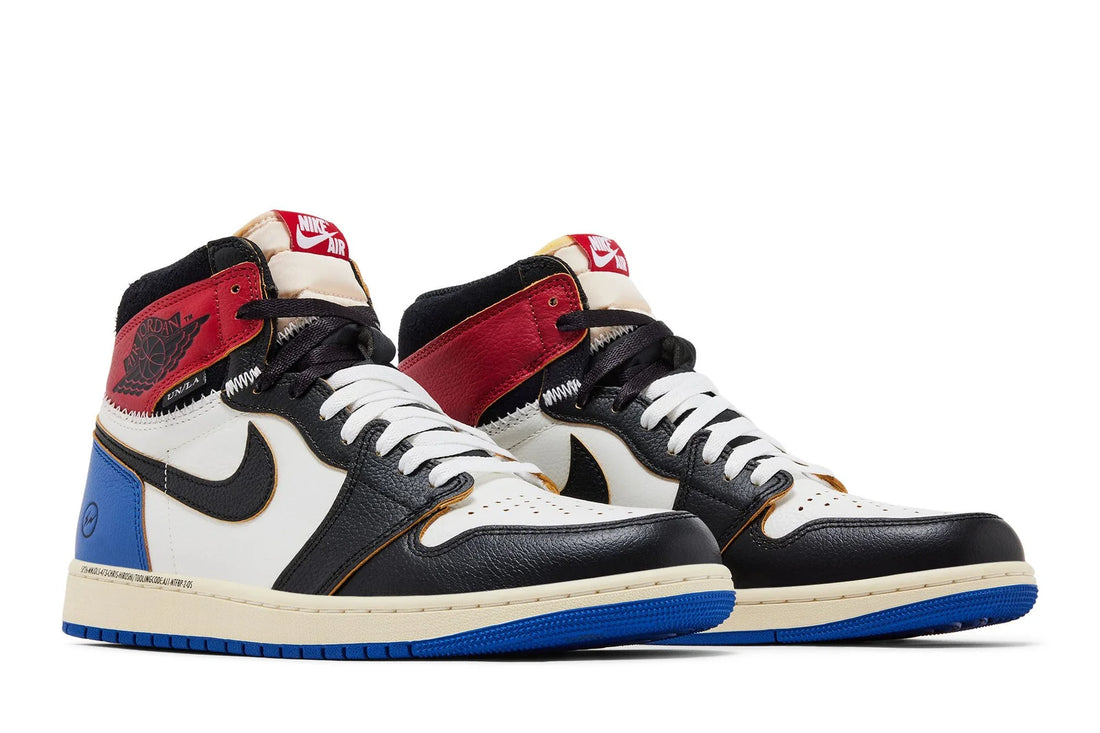 Air Jordan 1 High Fragment Design x Union LA Varsity Red Branco - 44SHOES