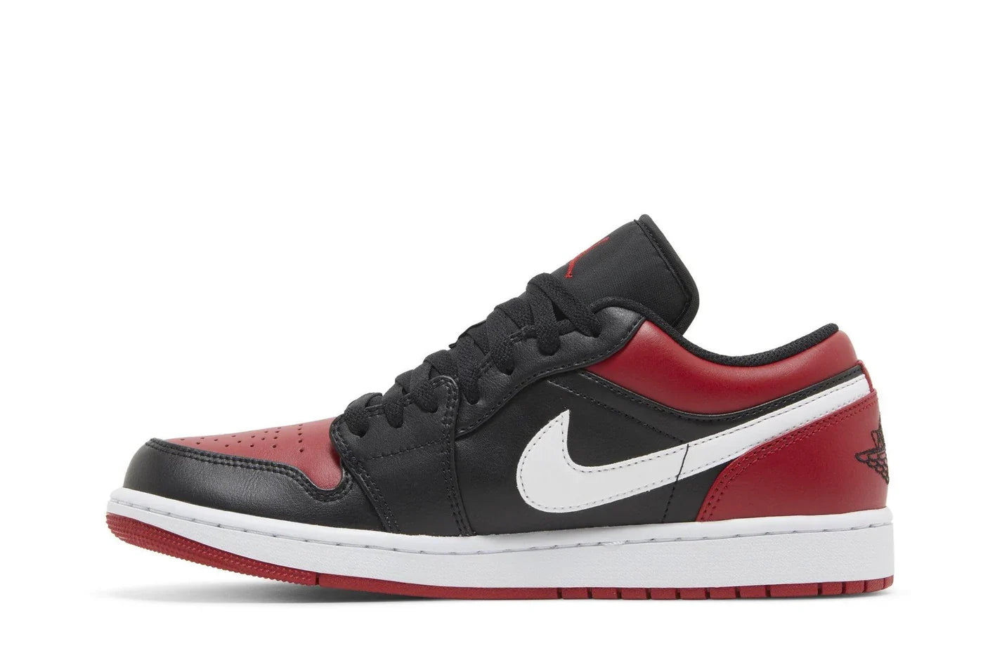 Air Jordan 1 Low Alternate Bred Toe Vermelho - 44SHOES