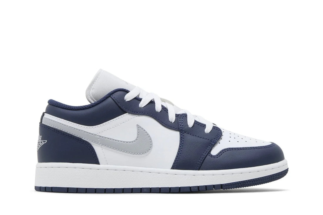 Air Jordan 1 Low Midnight Navy Wolf Grey Azul Marinho - 44SHOES