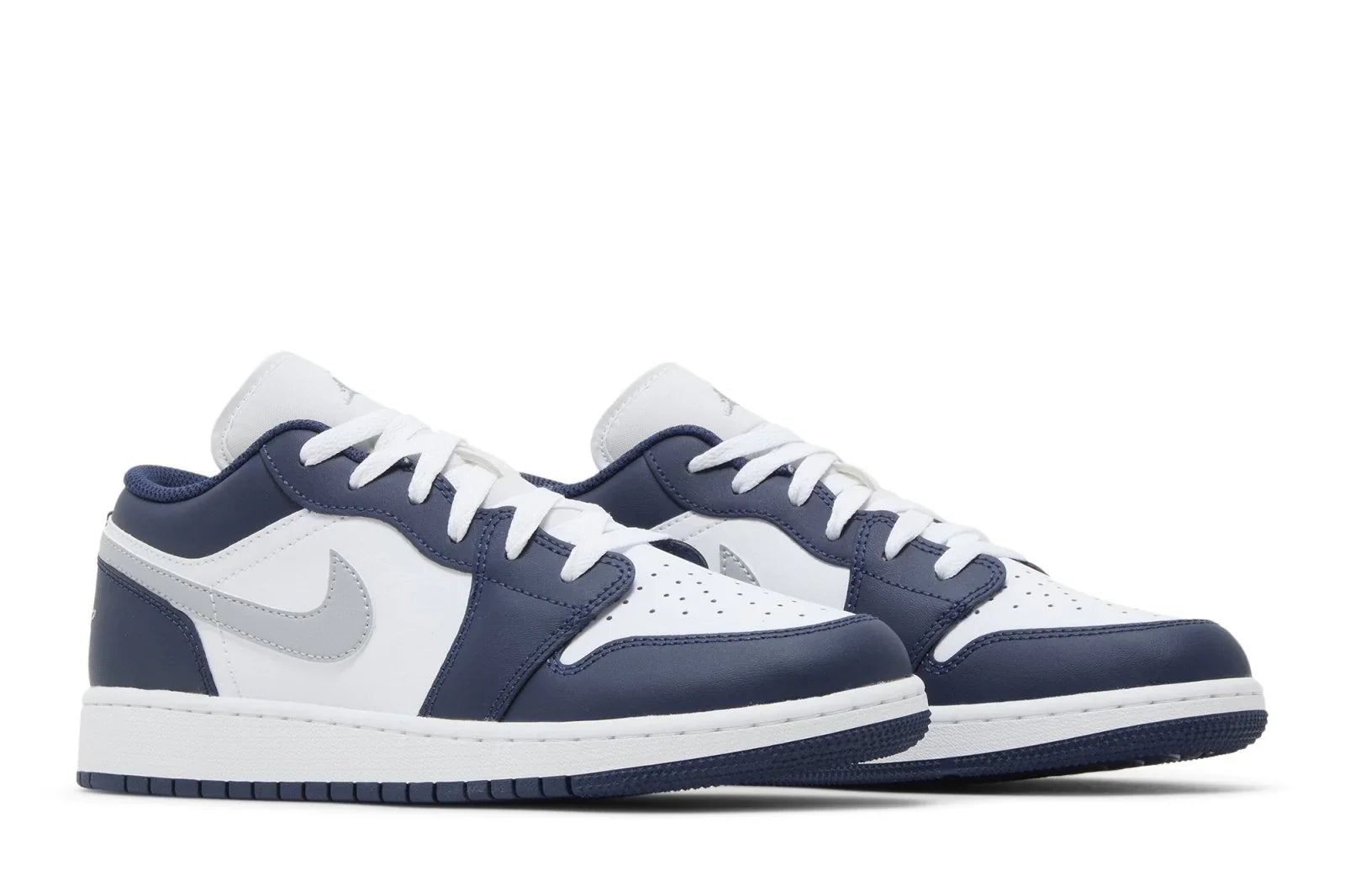 Air Jordan 1 Low Midnight Navy Wolf Grey Azul Marinho - 44SHOES