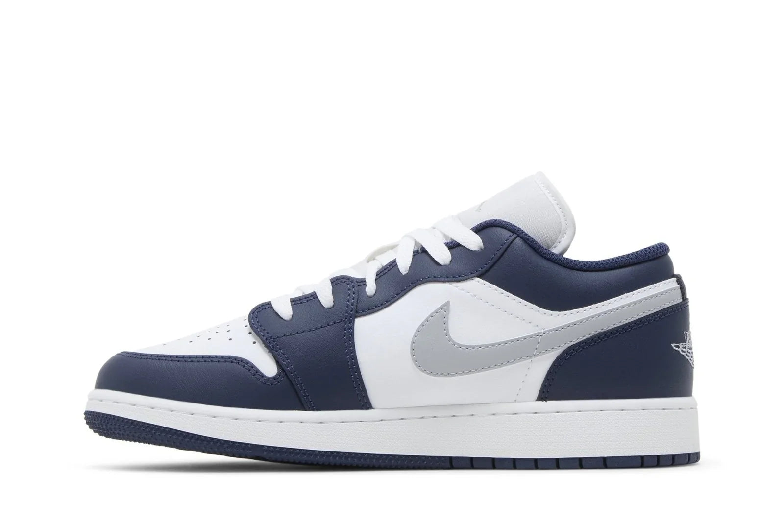 Air Jordan 1 Low Midnight Navy Wolf Grey Azul Marinho - 44SHOES