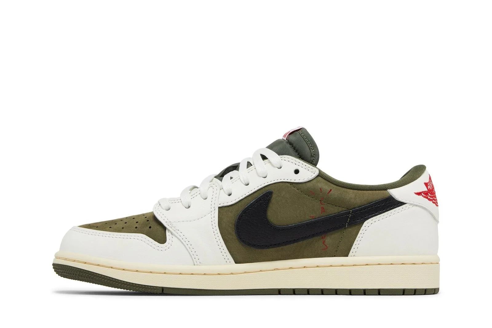 Air Jordan 1 Low Og Sp x Travis Scott Medium Olive Verde - 44SHOES