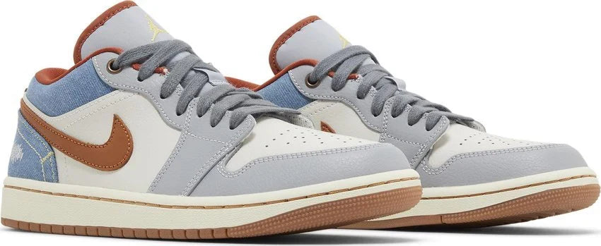 Air Jordan 1 Low Phantom Denim Cinza - 44SHOES
