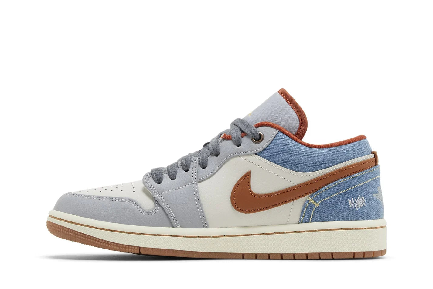 Air Jordan 1 Low Phantom Denim Cinza - 44SHOES