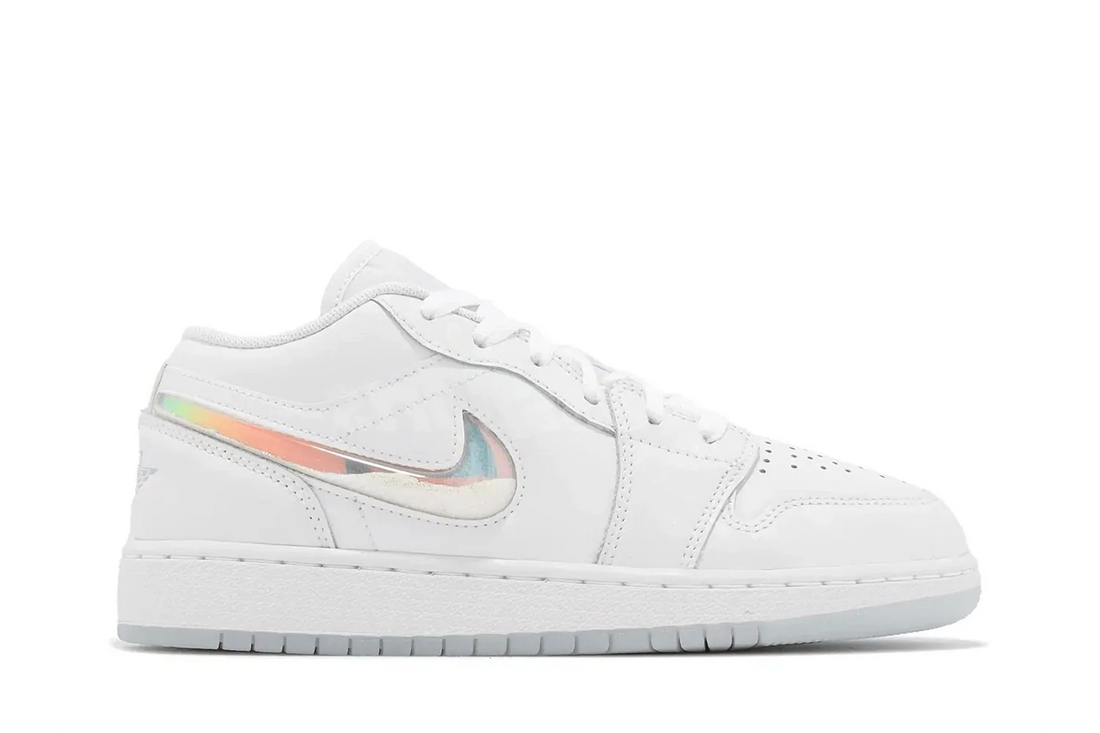 Air Jordan 1 Low Se "Glitter Swoosh" Branco - 44SHOES