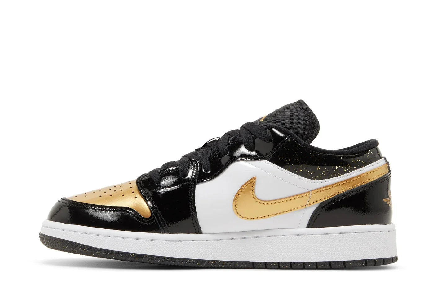 Air Jordan 1 Low SE Gs "Gold Toe" Preto - 44SHOES