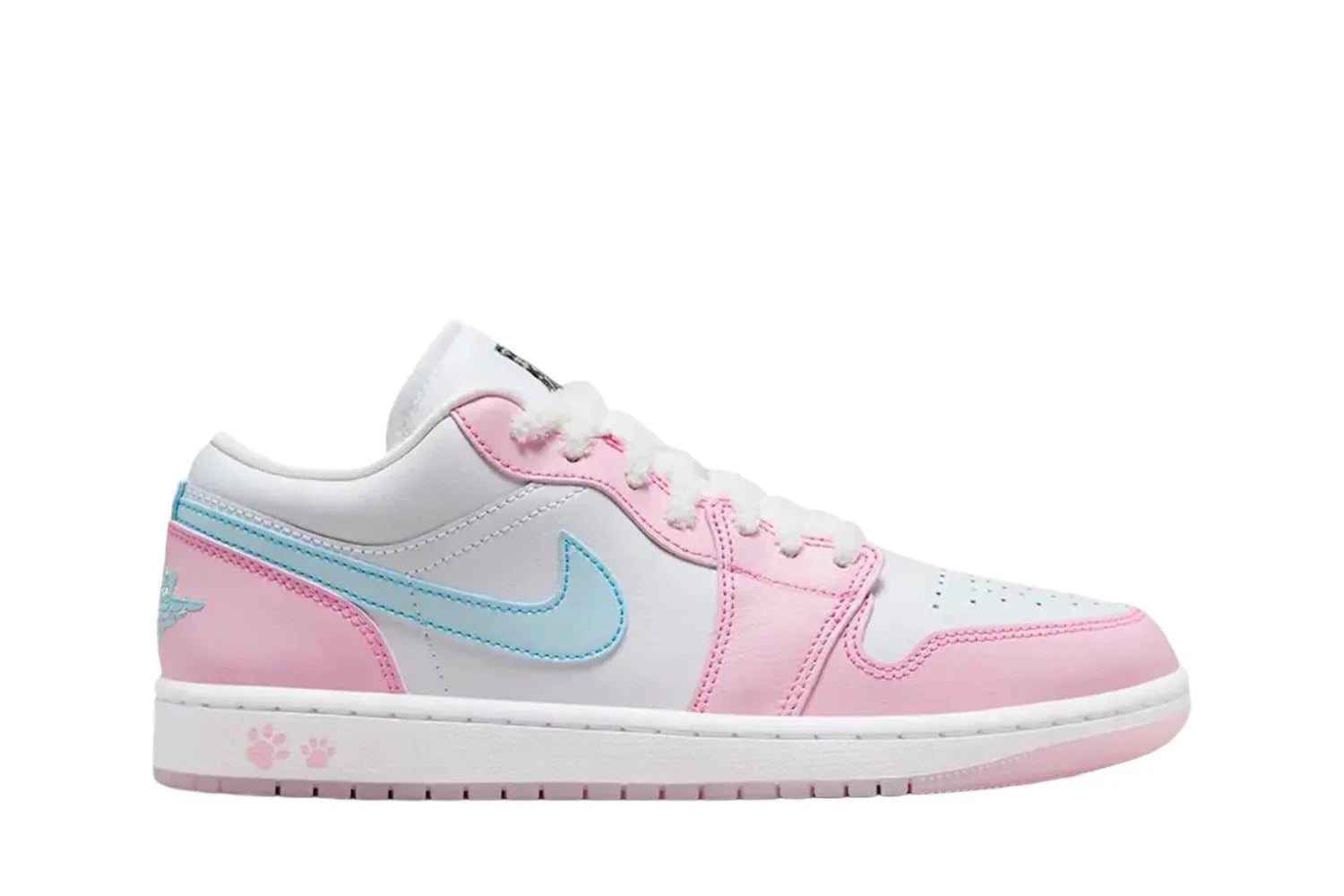 Air Jordan 1 Low Se Paw Print Pink Foam Rosa - 44SHOES