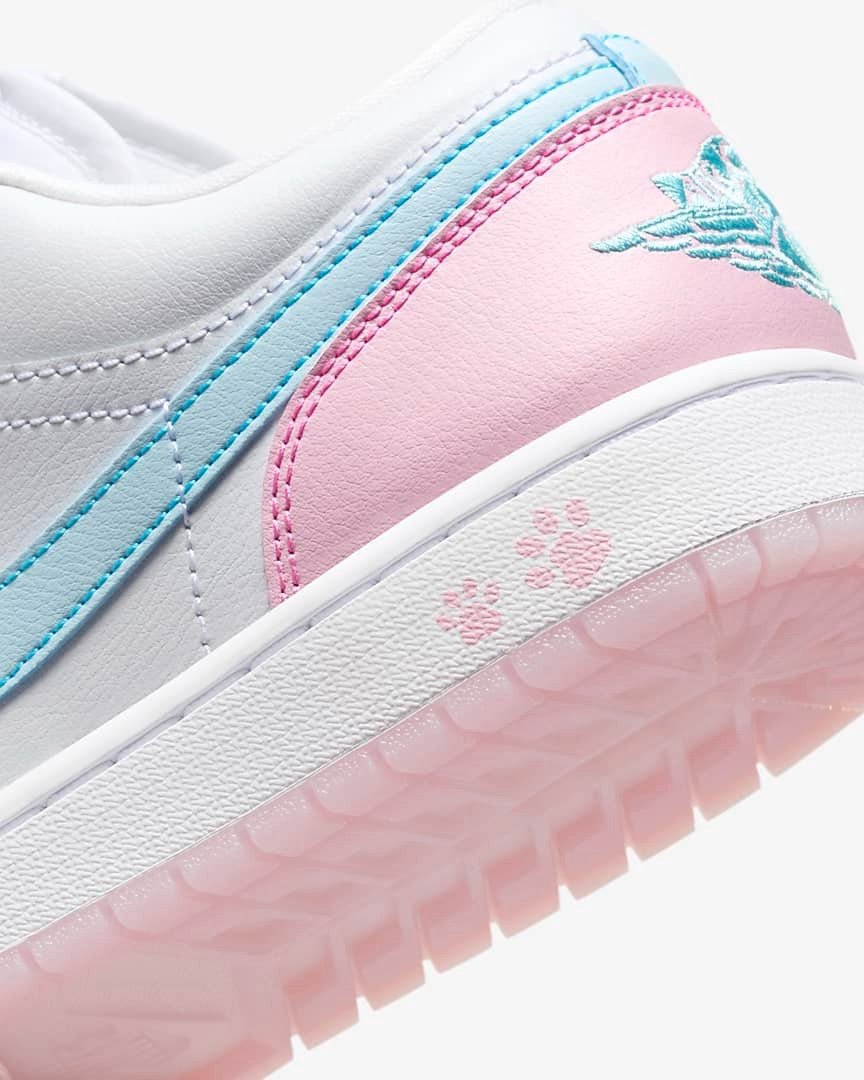 Air Jordan 1 Low Se Paw Print Pink Foam Rosa - 44SHOES