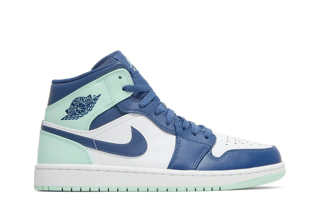 Air Jordan 1 Mid Aqua Blue Tint Verde - 44SHOES
