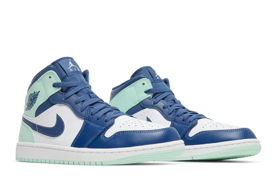 Air Jordan 1 Mid Aqua Blue Tint Verde - 44SHOES