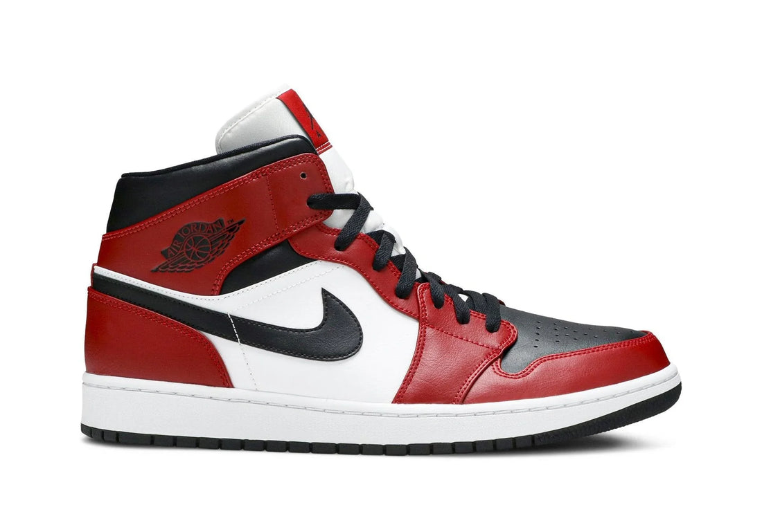 Air Jordan 1 Mid Chicago Black Toe Vermelho/Preto - 44SHOES