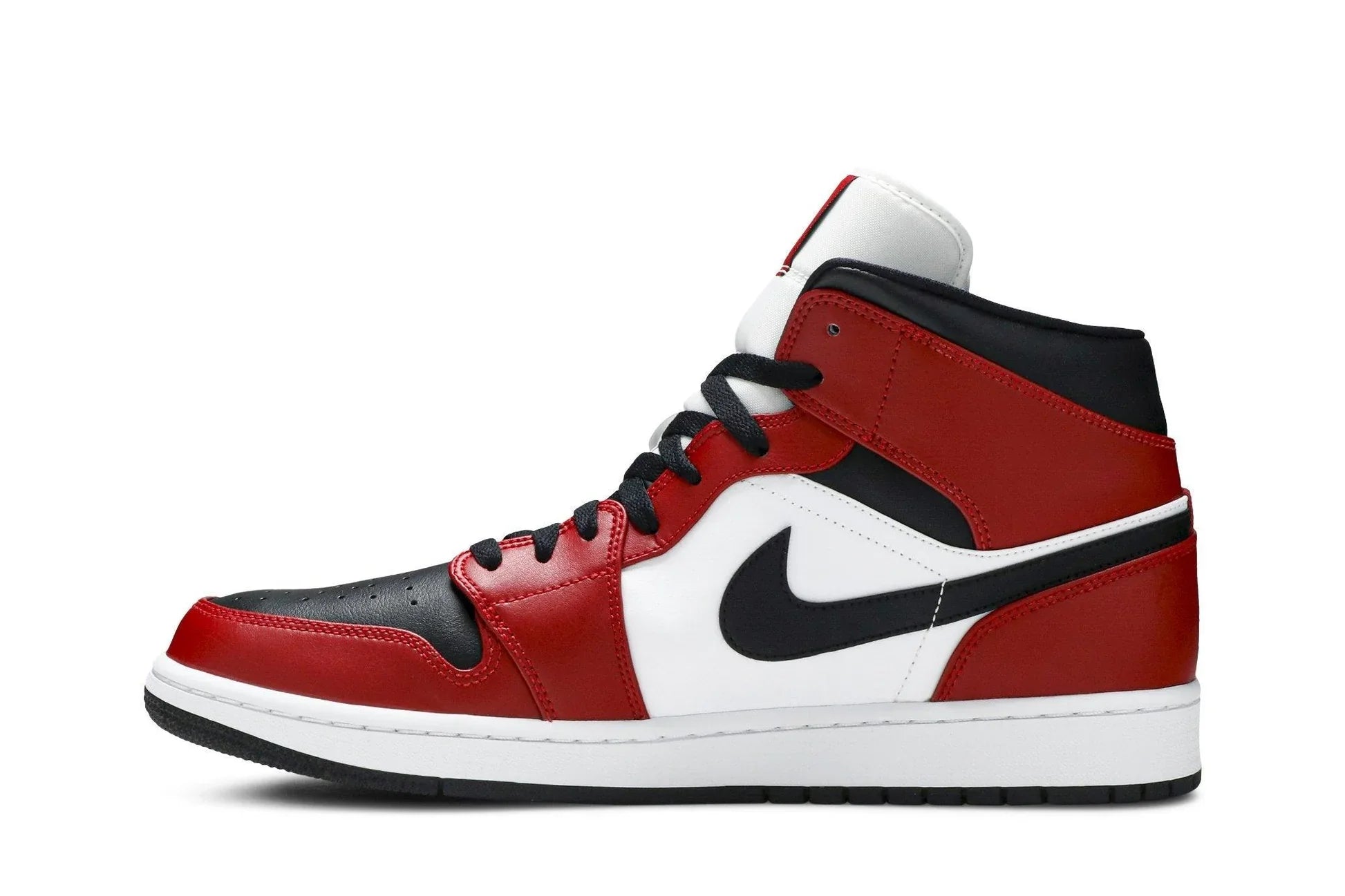 Air Jordan 1 Mid Chicago Black Toe Vermelho/Preto - 44SHOES
