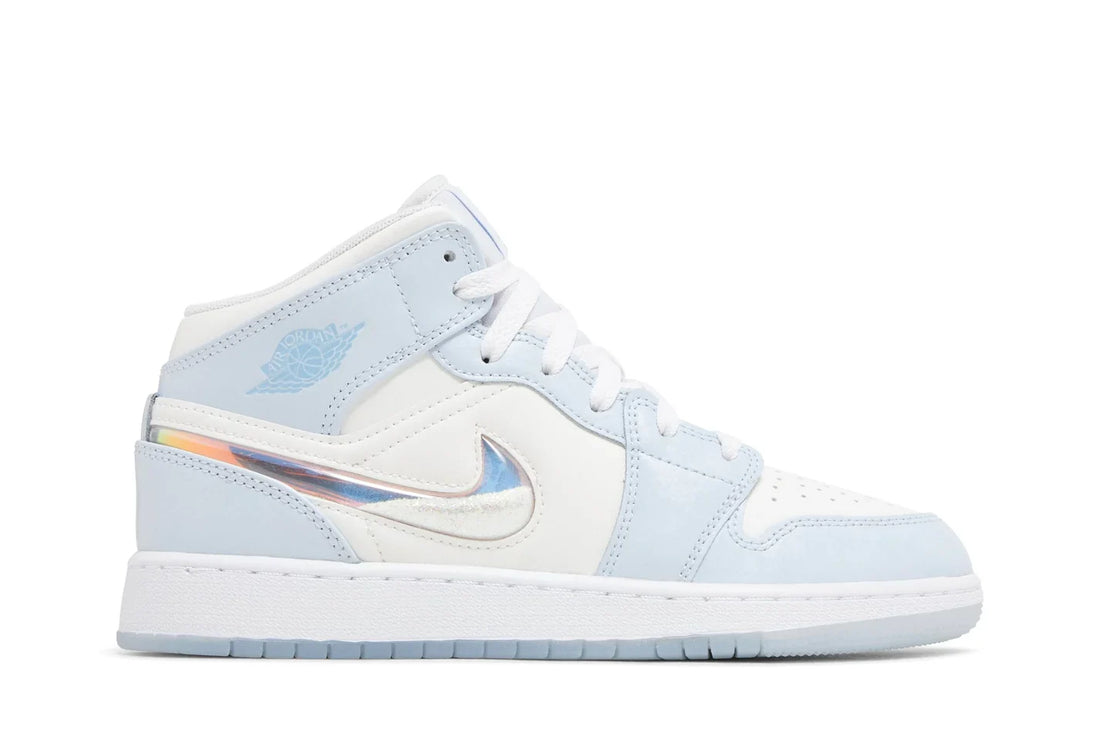 Air Jordan 1 Mid Glitter Swoosh Azul - 44SHOES