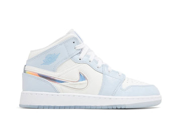 Air Jordan 1 Mid Glitter Swoosh Azul - 44SHOES