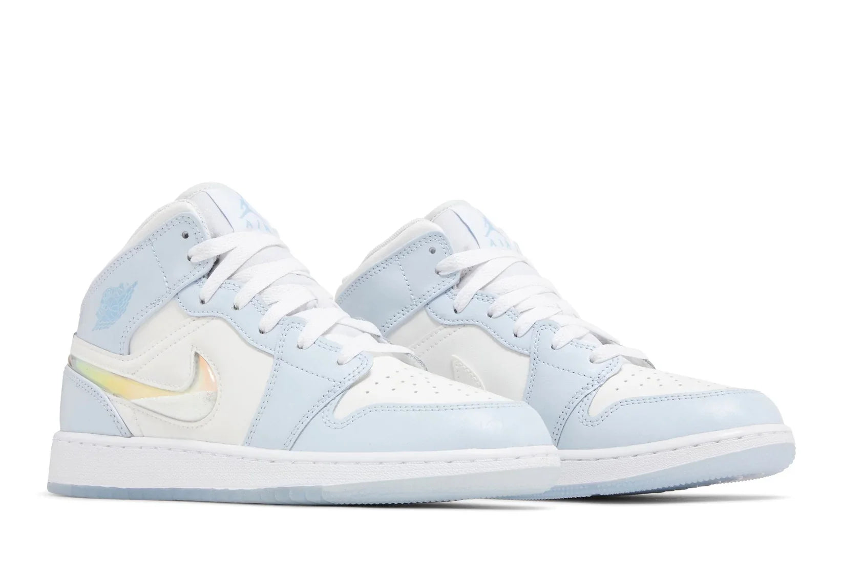 Air Jordan 1 Mid Glitter Swoosh Azul - 44SHOES