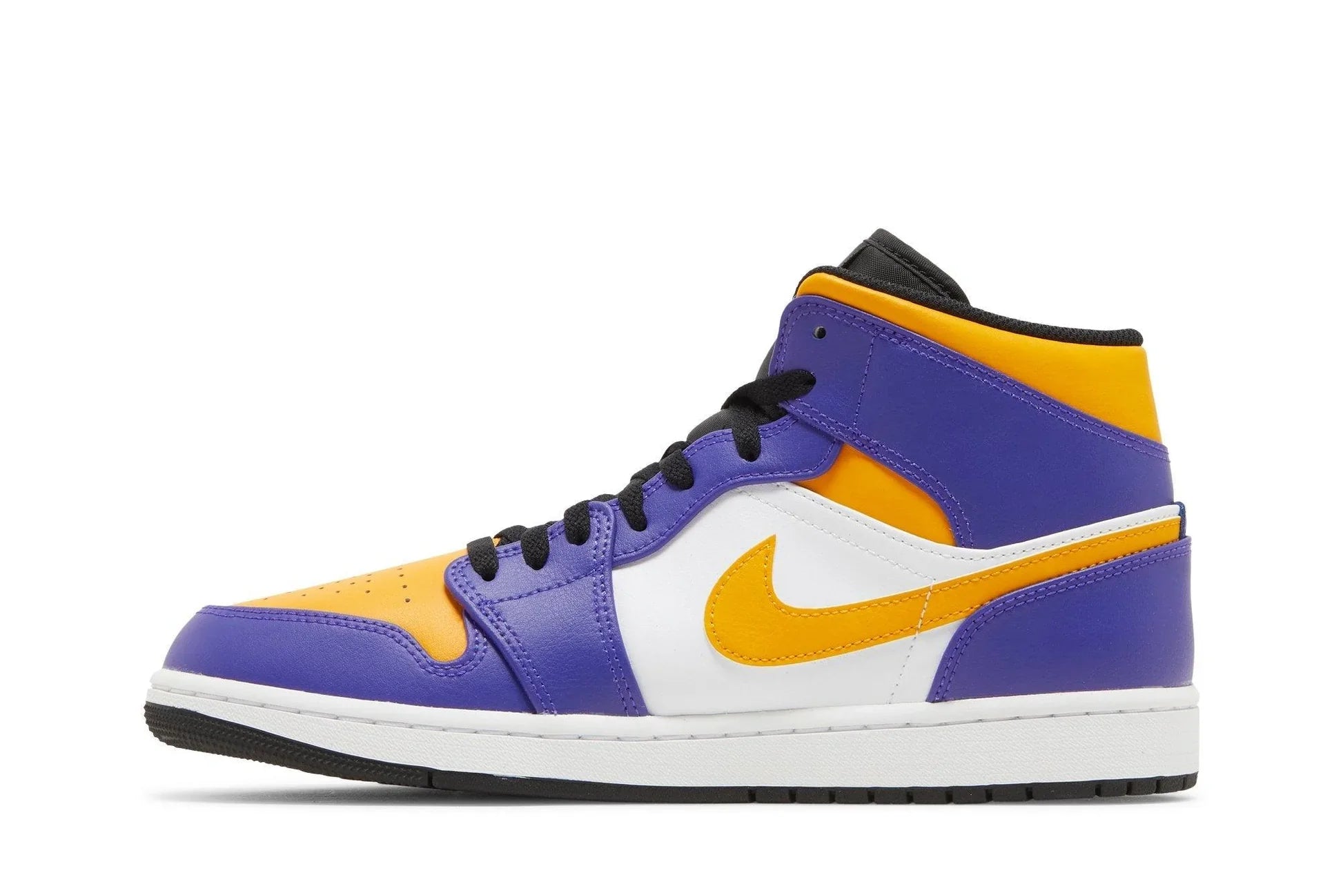Air Jordan 1 Mid Lakers Roxo/Amarelo - 44SHOES