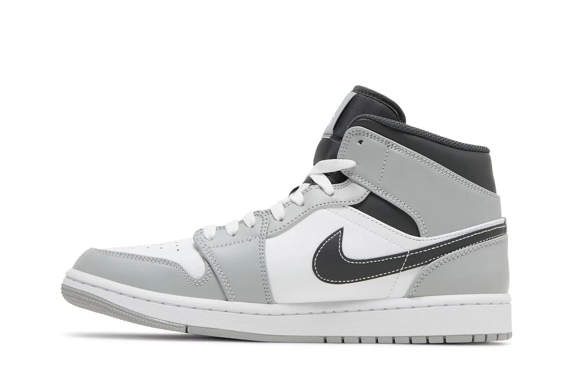 Air Jordan 1 Mid Light Smoke Grey Cinza - 44SHOES