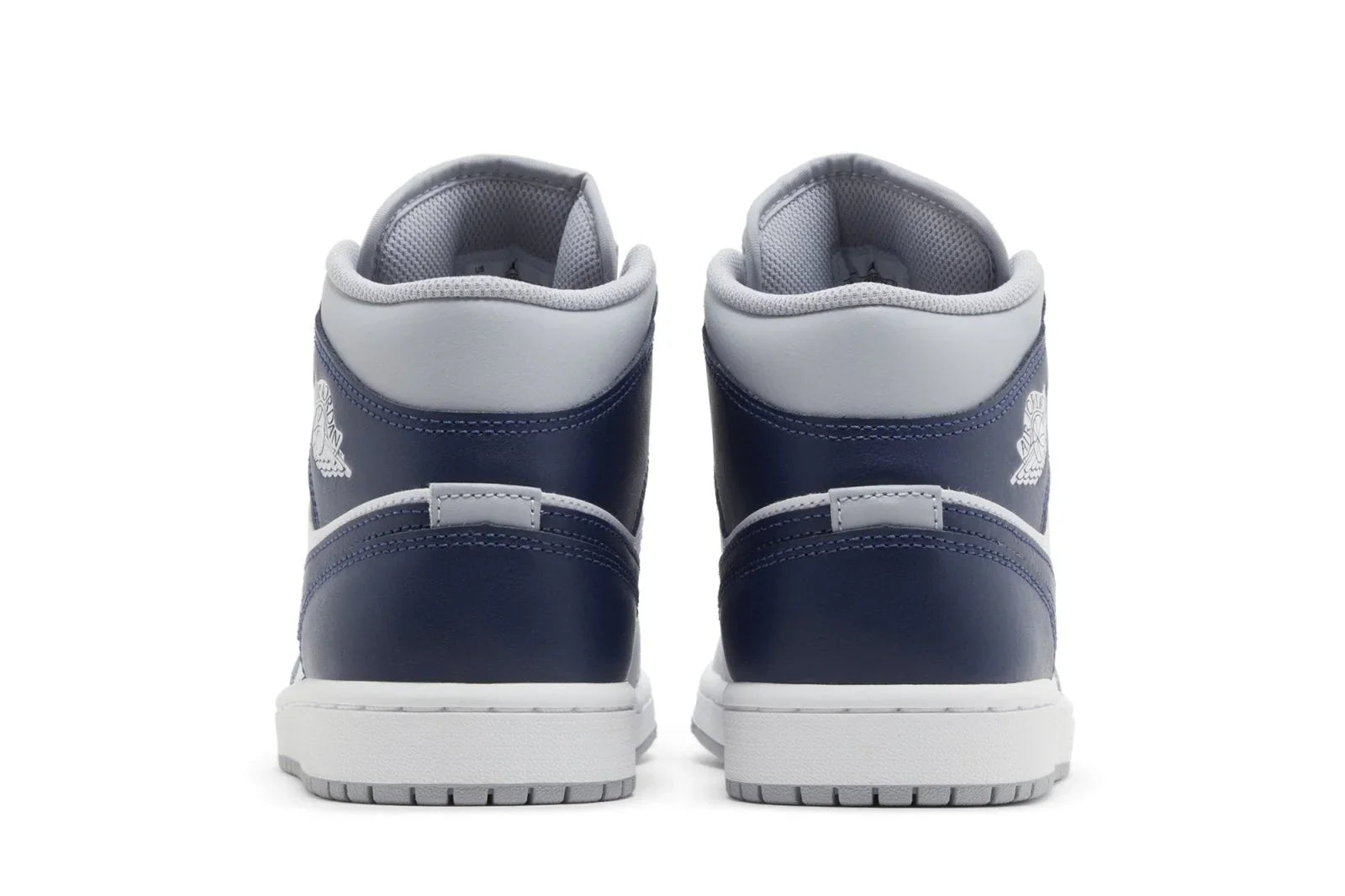 Air Jordan 1 Mid Wolf Grey Midnight Navy Cinza - 44SHOES