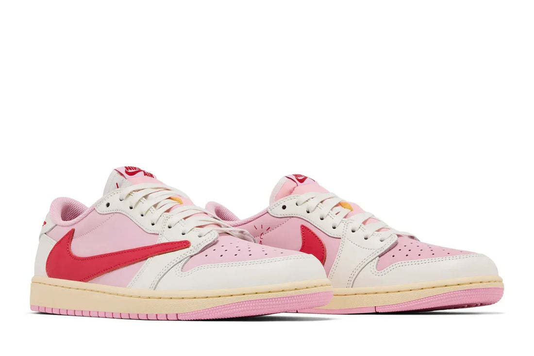 Air Jordan 1 Retro Low OG SP Travis Scott Sail Tropical Pink Rosa - 44SHOES