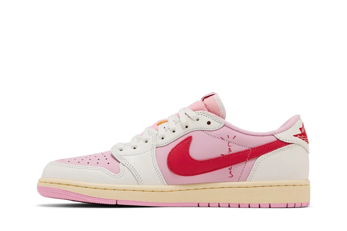 Air Jordan 1 Retro Low OG SP Travis Scott Sail Tropical Pink Rosa - 44SHOES