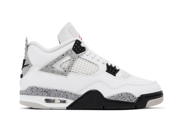 Air Jordan 4 Retro OG Nike White Cement Couro Branco - 44SHOES